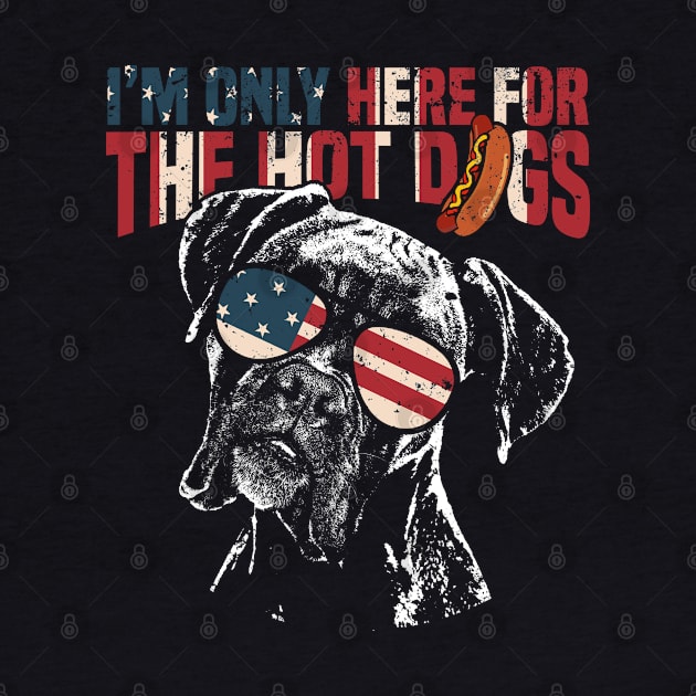 Boxer Dog Shirt Funny 4th of July by Madfido